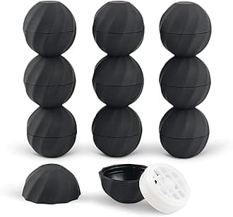 longway 0.24Oz (7ml) Empty Lip Balm Sphere Containers | Screw Cap Lipstick Tubes/Chapstick Tubes/Chapstick Holder for Lip Gloss & BPA FREE (Pack of 10, Black)