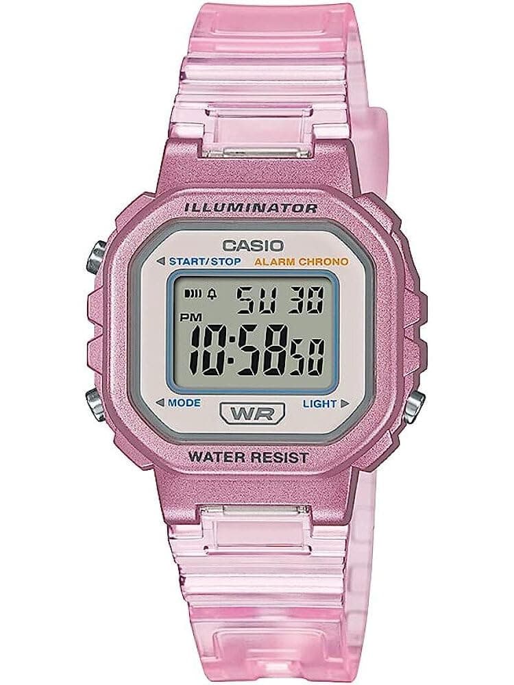 Casio LA-20WHS-4ADF Girls Watch, Digital Translucent Band