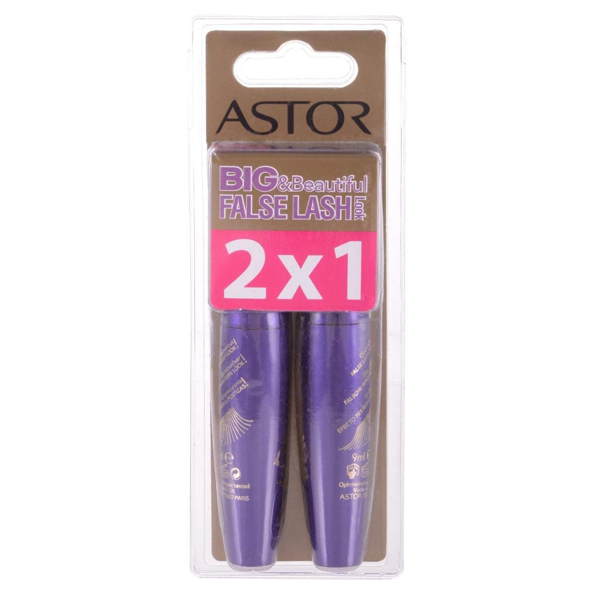 Astor Big and Beautiful False Lash 2 x 1 Mascara, Black