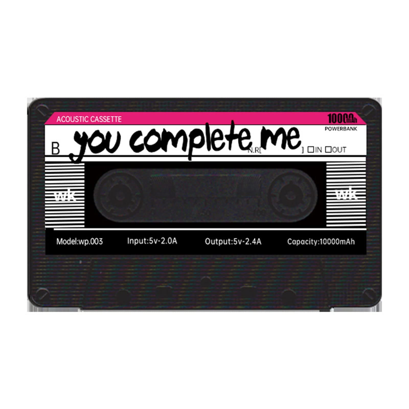 Breadom 10000mah Power Pack, Retro Cassette Tape Style Battery Pack With 2 Output Fast Charging External Battery Pack Backup Chargers For Smartphones