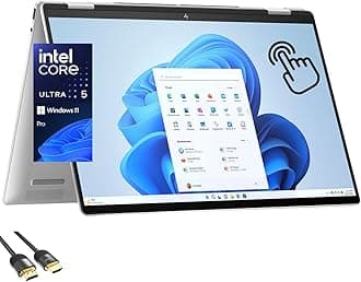 Envy 2-in-1 Laptop, 16" WUXGA IPS Wide Ultra Touchscreen Display, Intel Core Ultra 5 125U (Up to 4.3GHz), 16GB DDR5, 512GB PCIe SSD, TB 4, WiFi 6E, Bluetooth, Webcam, PDG HDMI Cable, Win 11 Pro