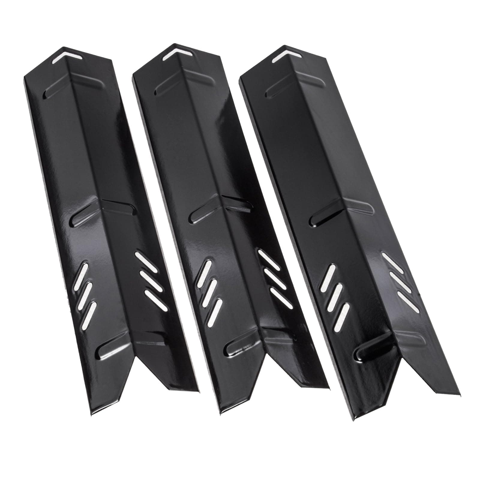 BBQration14 3/16" Grill Heat Plate for Backyard BY14-101-001-05, GBC1490W-C Grill, 3-Pack Porcelain Steel Heat Plates for Uniflame GBC1134W, Heat Shields for Backyard Grill Replacement Parts