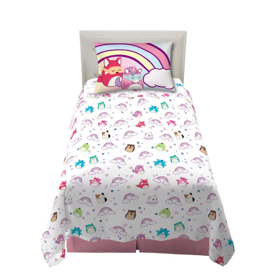 Squishmallows Bedding Super Soft Microfiber Sheet Set,3 pcs, Twin
