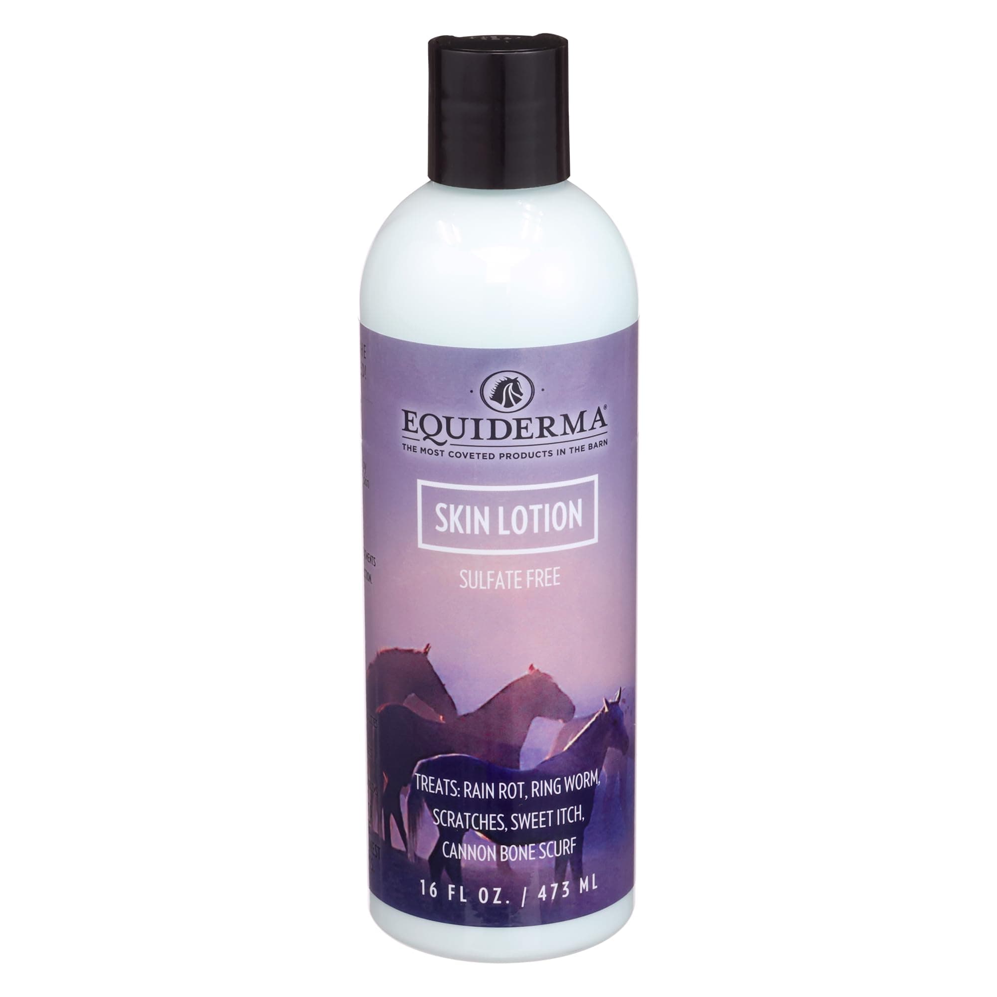 EQUIDERMA Horse Skin Lotion – 16 oz | All-in-One Equine Skin Care for Cannon Bone Scurf, Mane & Tail Itching, Midline Irritation, Dry Patches & Coat Health Support