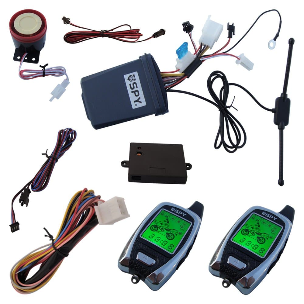 SPY 2 Way Motorbike Alarm With LED Indicator & Microwave Sensor Super Long Distance