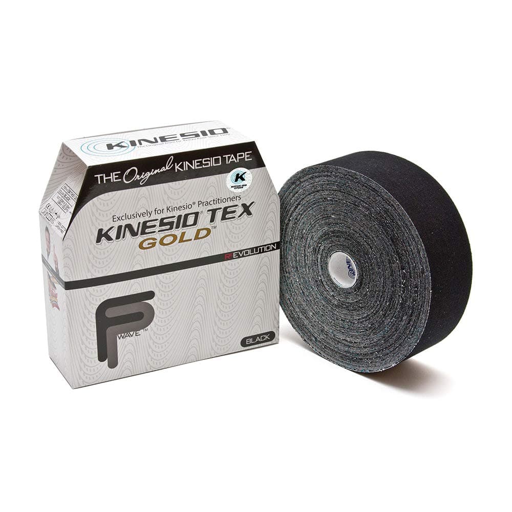 2 Kinesio Tex Gold W/R Black FP Bulk by Kinesio