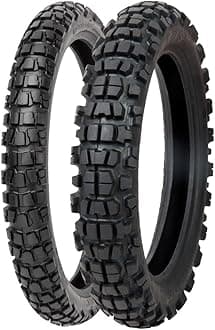 Tusk Waypoint Adventure Motorcycle Tire Set – 90/90-21 (54R) Front & 130/90-18 (69R) Rear – Tube Type Dual Sport Tires – DOT Compliant On/Off-Road Tread