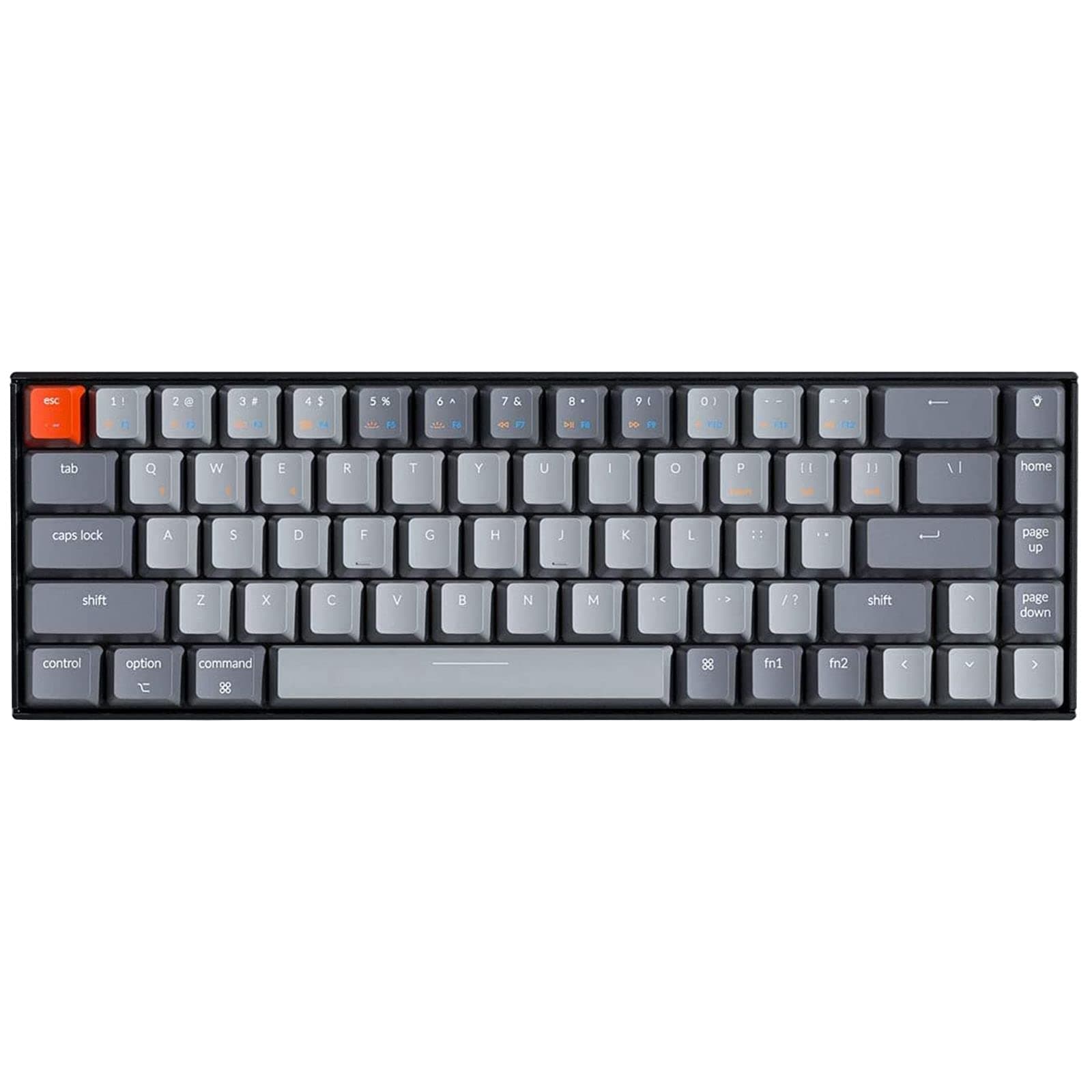 K6 Bluetooth 5.1 Wireless Mechanical Keyboard with Keychron K Pro Brown Switch/LED Backlit/Rechargeable Battery, 68 Keys Compact Keyboard Compatible with Mac Windows