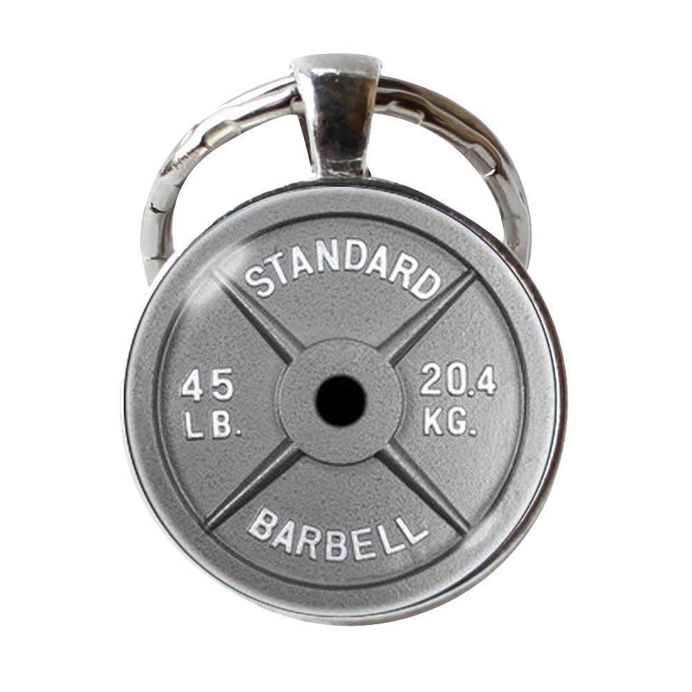 JSJIANJINDumbbell Keychain Barbell Keychain Barbell Keychain Bodybuilding Fitness Keychain Fitness jewelry