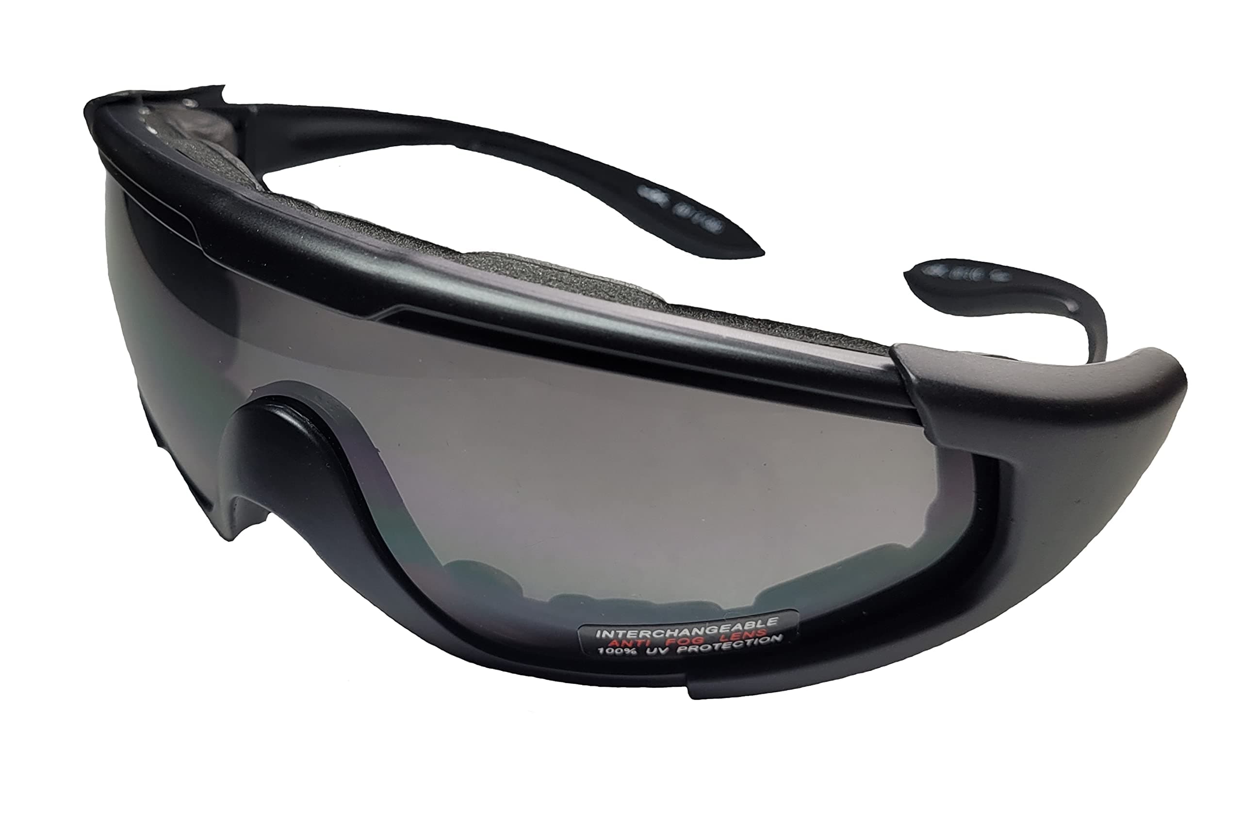 Wiley X CQC Goggles, Smoke Grey/Clear, Matte Black