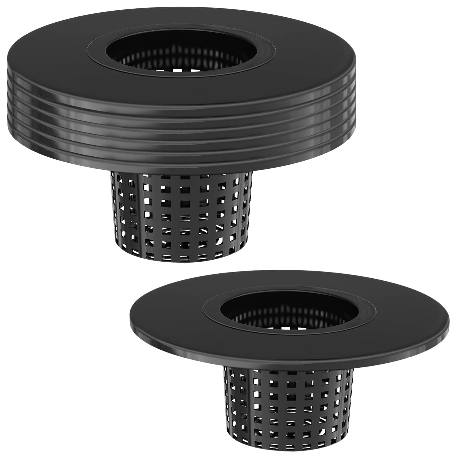 Net Pots 6 Inch for 5 Gallon Bucket (6 Pack), Hydroponic BPA-Free DWC Basket Lids