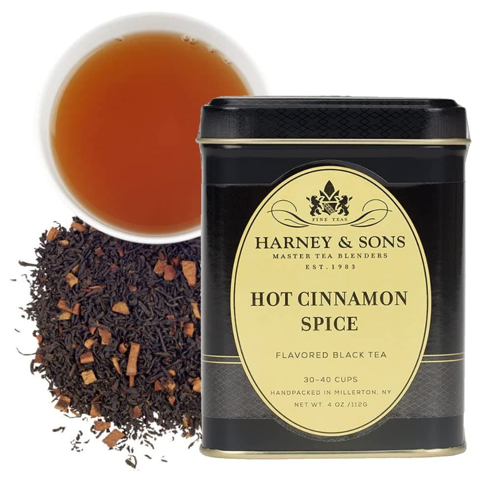 Hot Cinnamon Spice Loose Leaf Tea, 4 Ounce Tin by Harney & Sons
