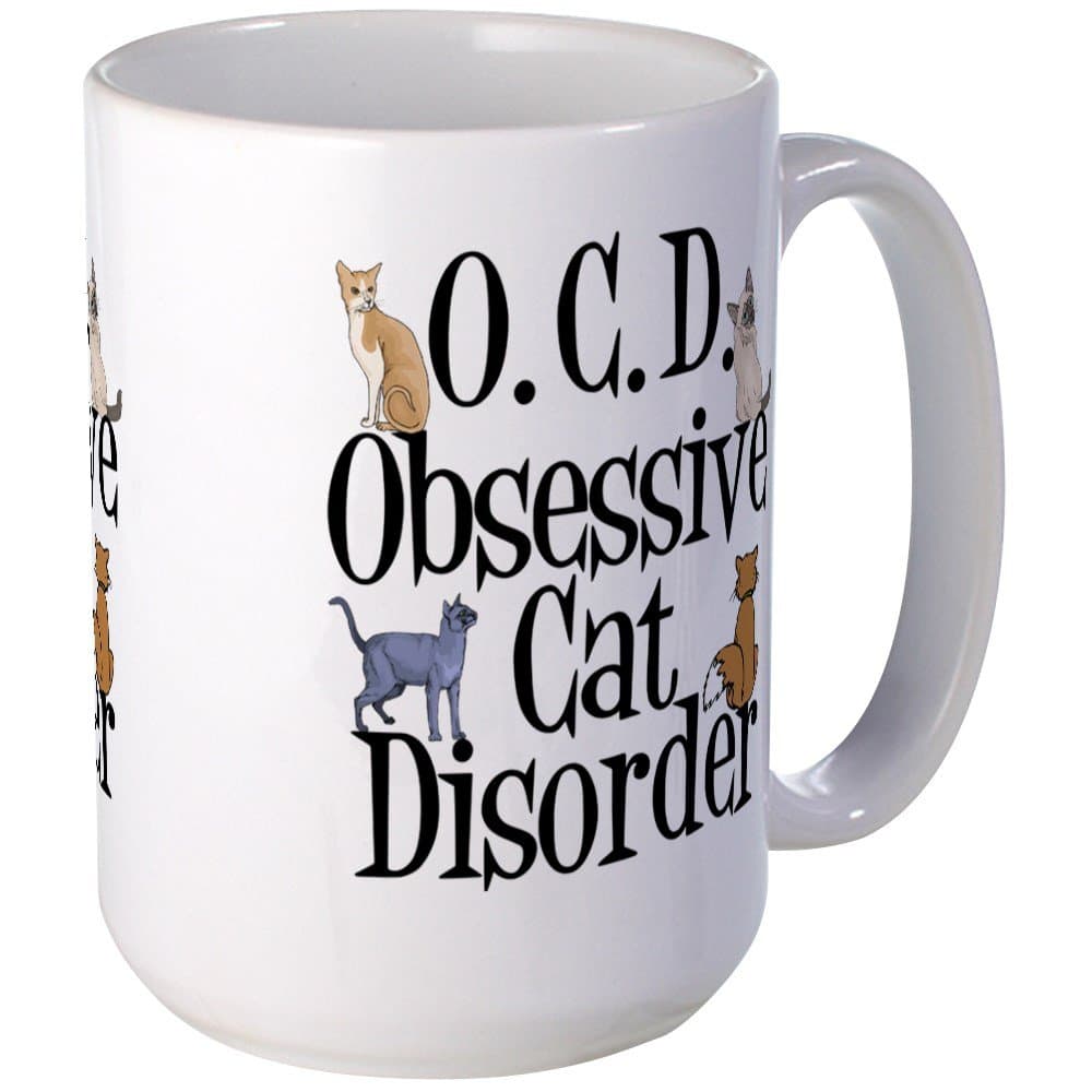 CafePress - Funny Cat Large Mug - Coffee Mug, Large 15 oz. White Coffee Cup