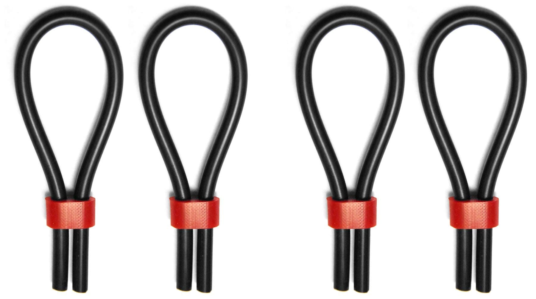 1m x 5mm Conductive Rubber Silicone Tube Electrode Loops for ESTIM TENS with 4x Clips - Massager - TENS Electrode - Massage Roller - Myofascial Therapy