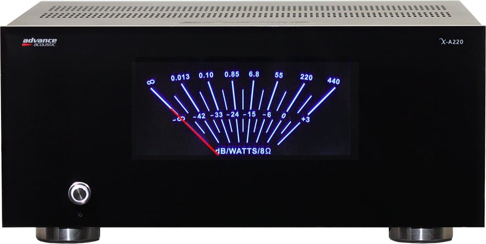 Advance Acoustic X-A220 220 Watts RMS Mono Block, 2 Channels, XLR Balanced Inputs, Dimmer Function