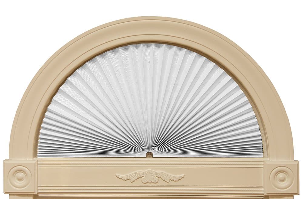 Redi Shade 3607878, White, 72” x 36” Original Arch Sheer View Solar Fabric Shade