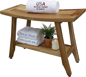 EcoDecors Satori Shower Bench, Natural