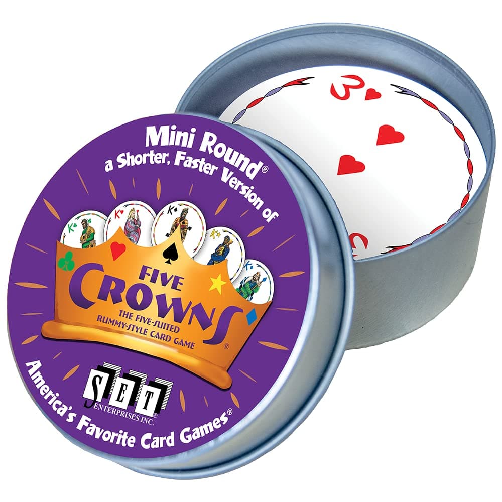 SET Enterprises Five Crowns Mini Round Card Game