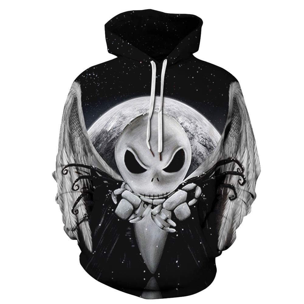 SAINDERMIRA Unisex Fashion 3D Digital Galaxy Pullover Hooded Hoodie Sweatshirt Athletic Casual with Pockets (E.T, Small/Medium)