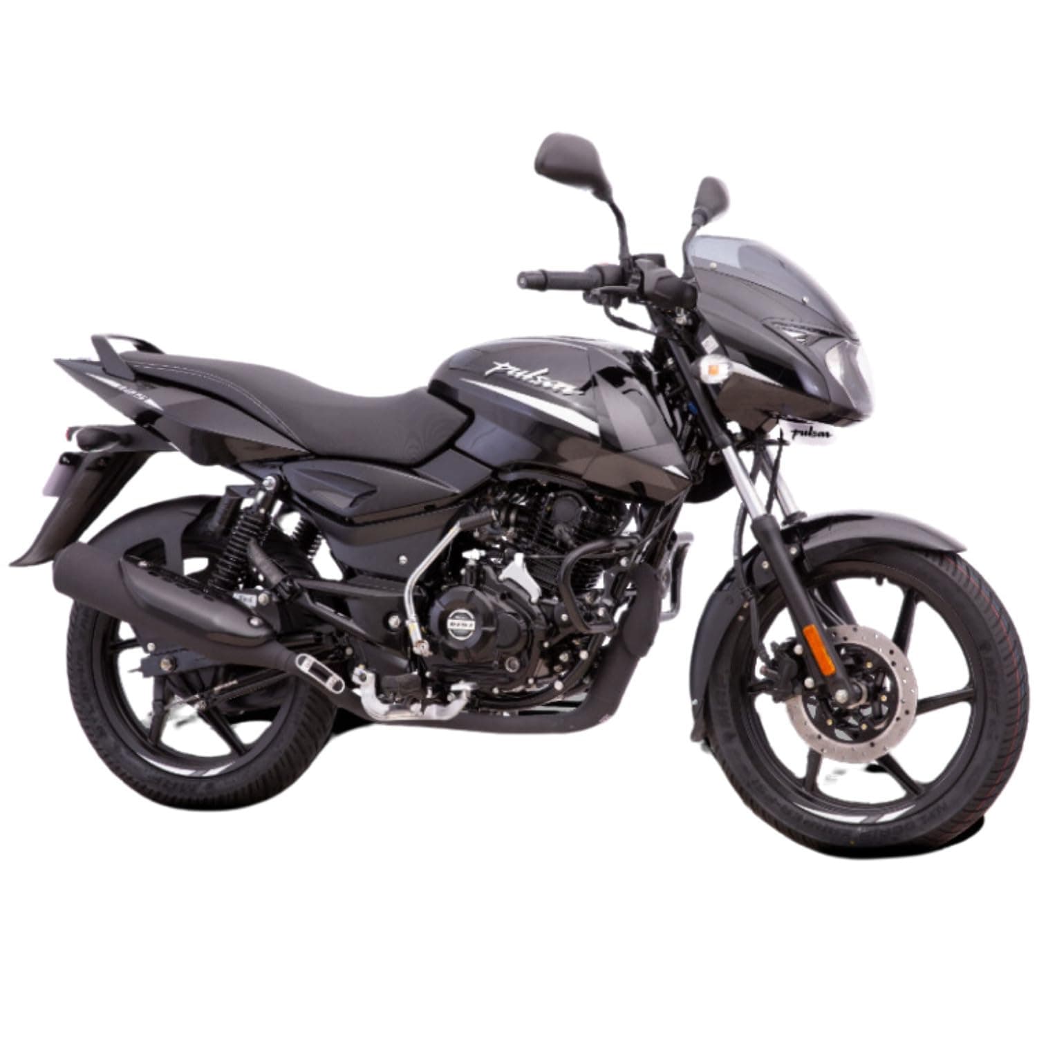 Bajaj Pulsar 125 Sp Seat Di Carbon Ug Motorcycle/Motorbike - Ebony Black & Silver Decals - Ex-Showroom