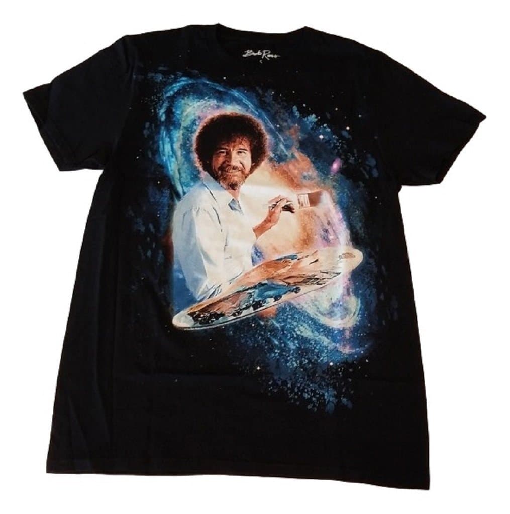 TAILAD Bob Ross No Mistakes Just Happy Accidents Graphic T-Shirt Men Sizes