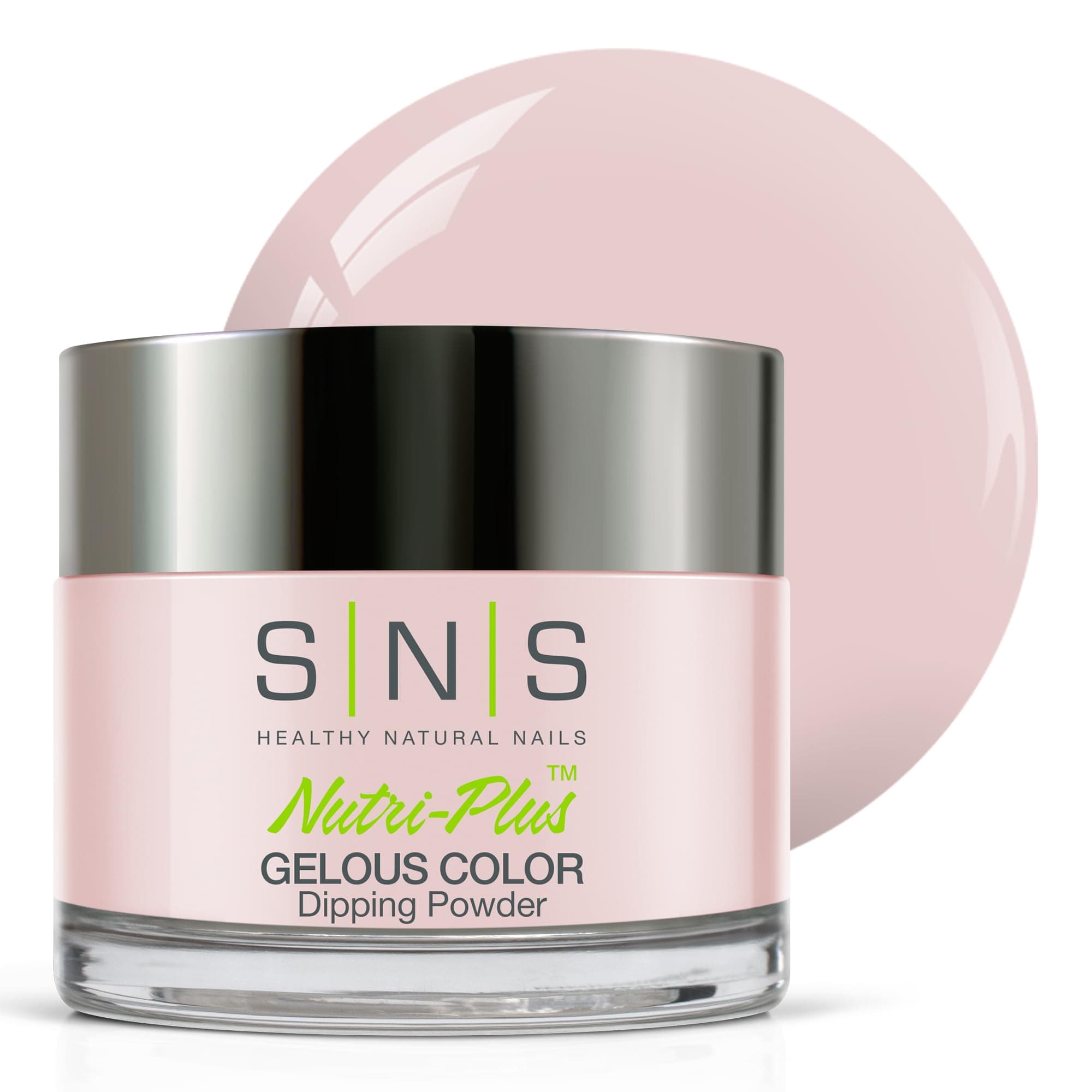 SNS Nail Dip Powder, Gelous Color Dipping Powder - Tres Chic (Natural Nudes/Pastel, Cream) - Long-Lasting Dip Nail Color Lasts 14 Days - Low-Odor & No UV Lamp Required - 1 OZ