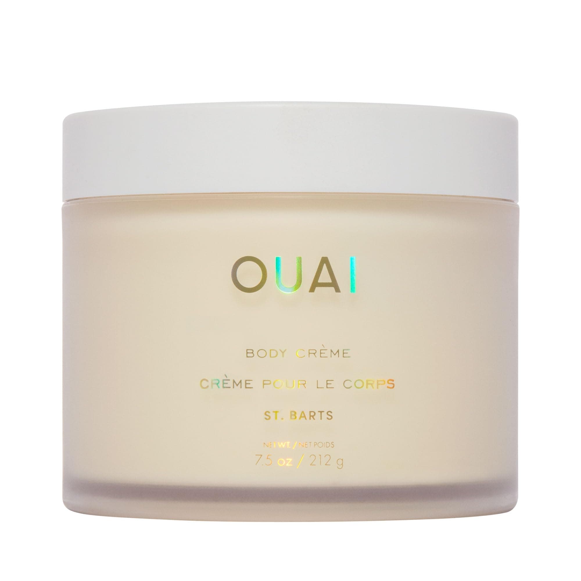OUAI Body Cream, St. Barts - Hydrating Whipped Body Cream with Cupuaçu Butter, Coconut Oil and Squalane - Softens Skin and Delivers Healthy-Looking Glow - Sulfate-Free Skin Care - 212g