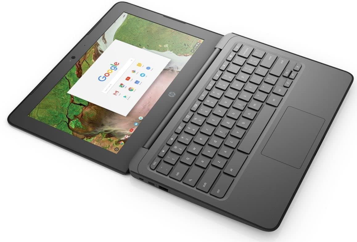 HP Chromebook 11A G6 EE Business Laptop, AMD A4 Series CPU, 4GB DDR3 RAM, 16GB SATA Hard, 11.6 inch Display, CHROME OS (Renewed) with 15 Days of IT-Sizer Golden Warranty