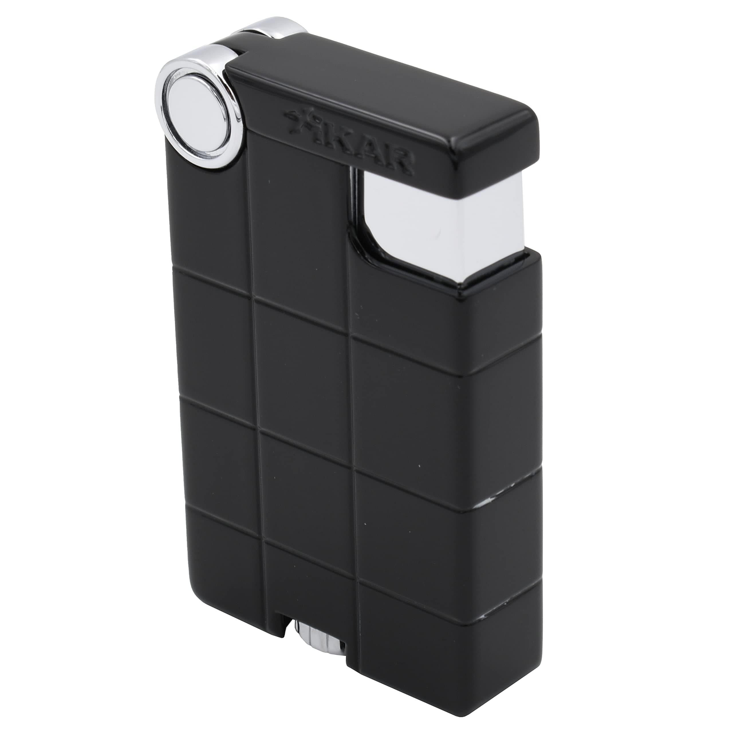 EX Single Jet Flame Lighter, Windproof, Durable Body, Easy Fuel Adjustment Wheel, Stylish Design, Protective Cap, Black