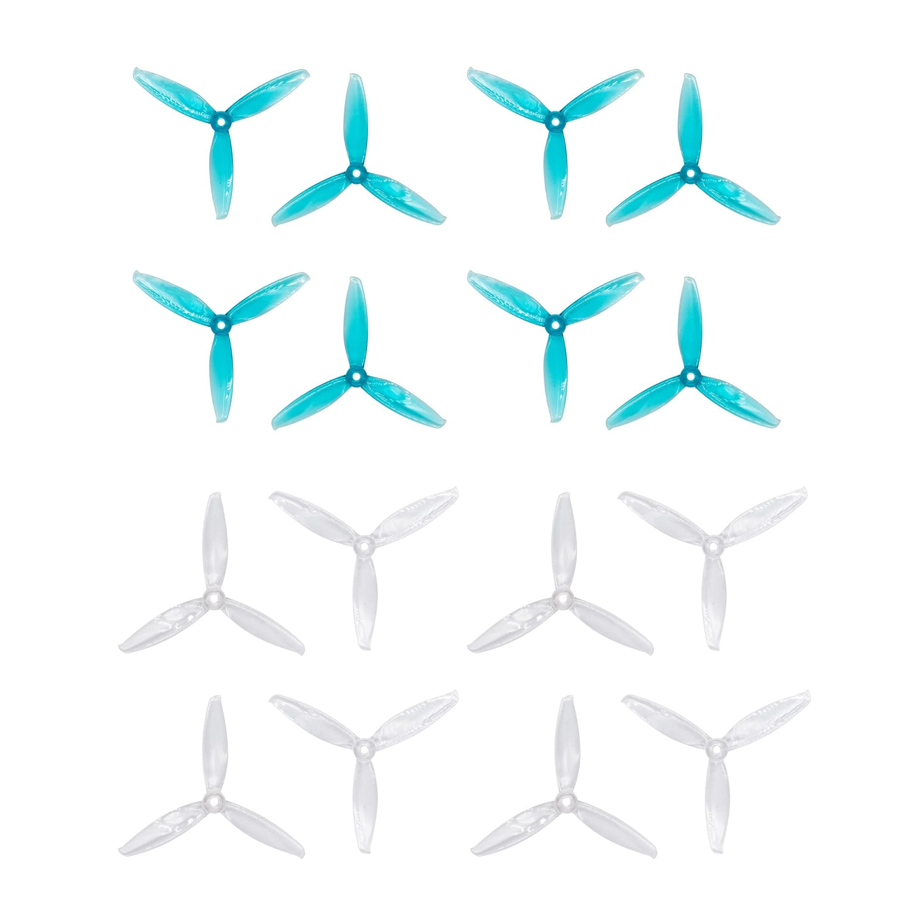 GEMFAN 5043 3-Blade Propellers 5 Inch Props (5.0 x 4.3) CW CCW for RC FPV Drone Quadcopter (Two Colors)