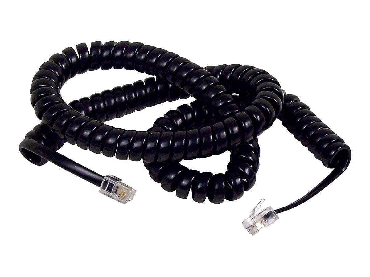 Belkin F8V101-12-BK 12' Coiled Telephone Handset Cord - Black