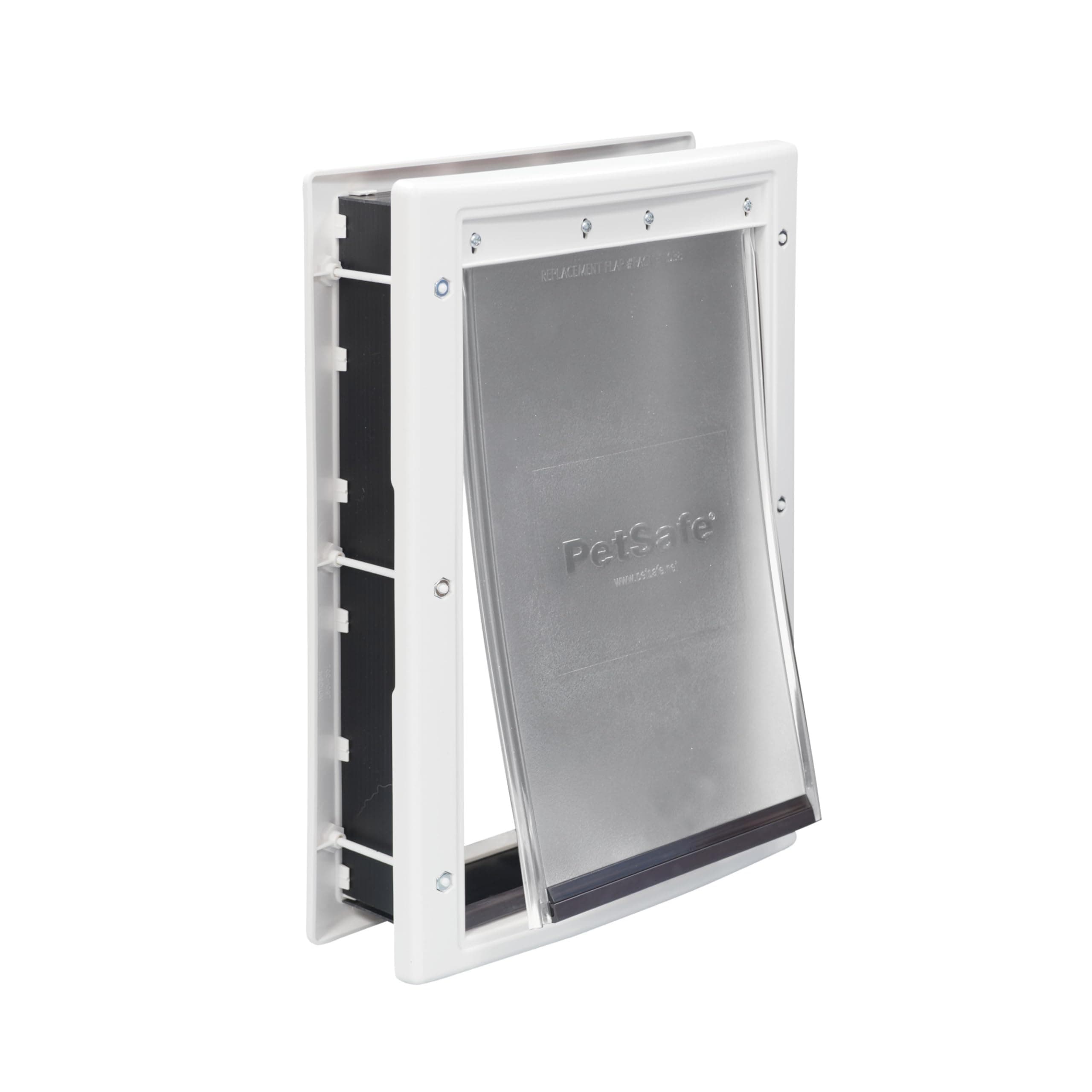 プラスティック ペット用ドア、プレミアホワイト、ミディアム