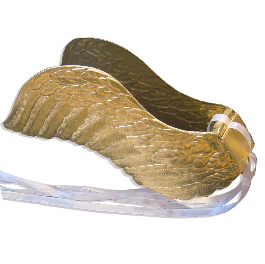 Kunze Dresden Party Angel Wings, Large, Gold