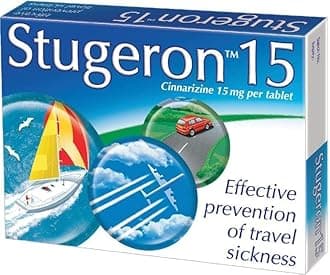 Travel Sickness Relief Tablets – Fast-Acting Motion Sickness & Anti-Nausea Medication for Adults & Children 5+ – 15 Tablets for Car, Plane & Boat Trips X1 Pack of 15's