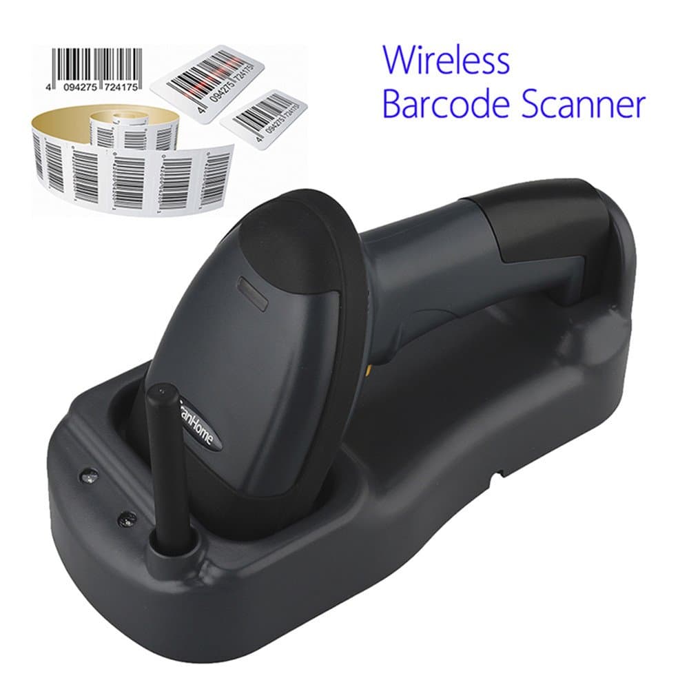 OneBird 1D Wireless Code Barcode Scanner Reader Long Distance Induction Charger
