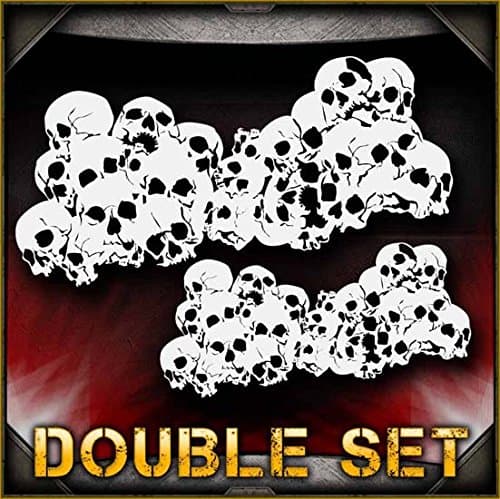 Skull Background 1 AirSick Airbrush Stencil Template
