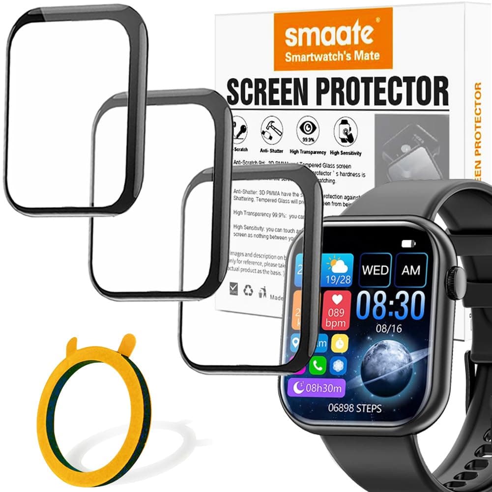 3D Screen Protector Compatible with Hwagol G20 Jyoupro 1.85” Smart Watch (Answer/Make Calls)