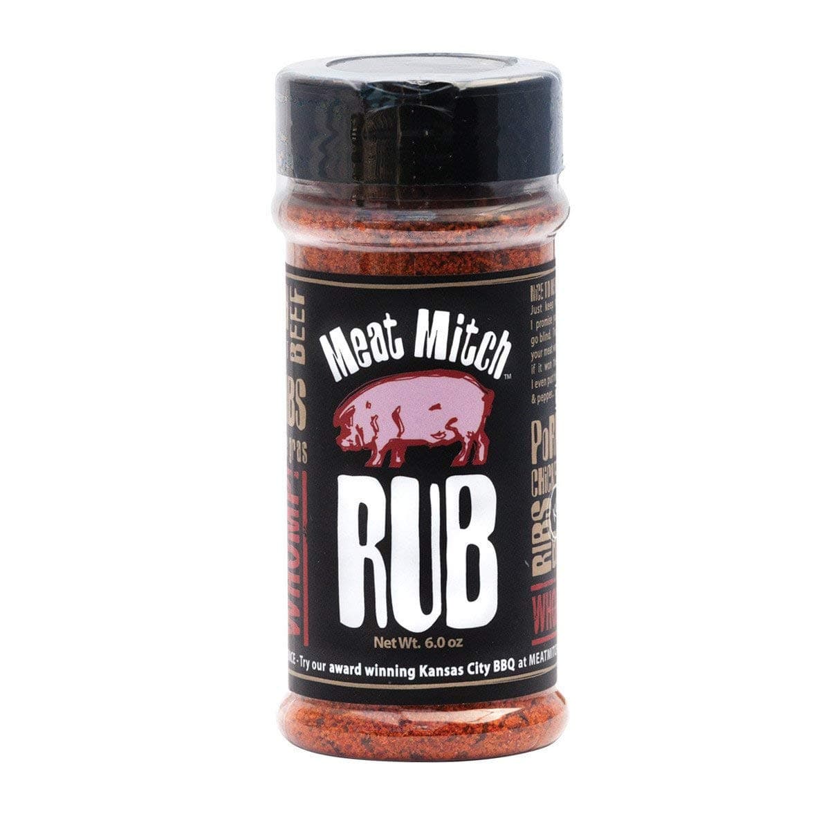 Meat Mitch WHOMP! Competition Rub, 6.0 Ounce | Kansas City Style BBQ Dry Rub Seasoning