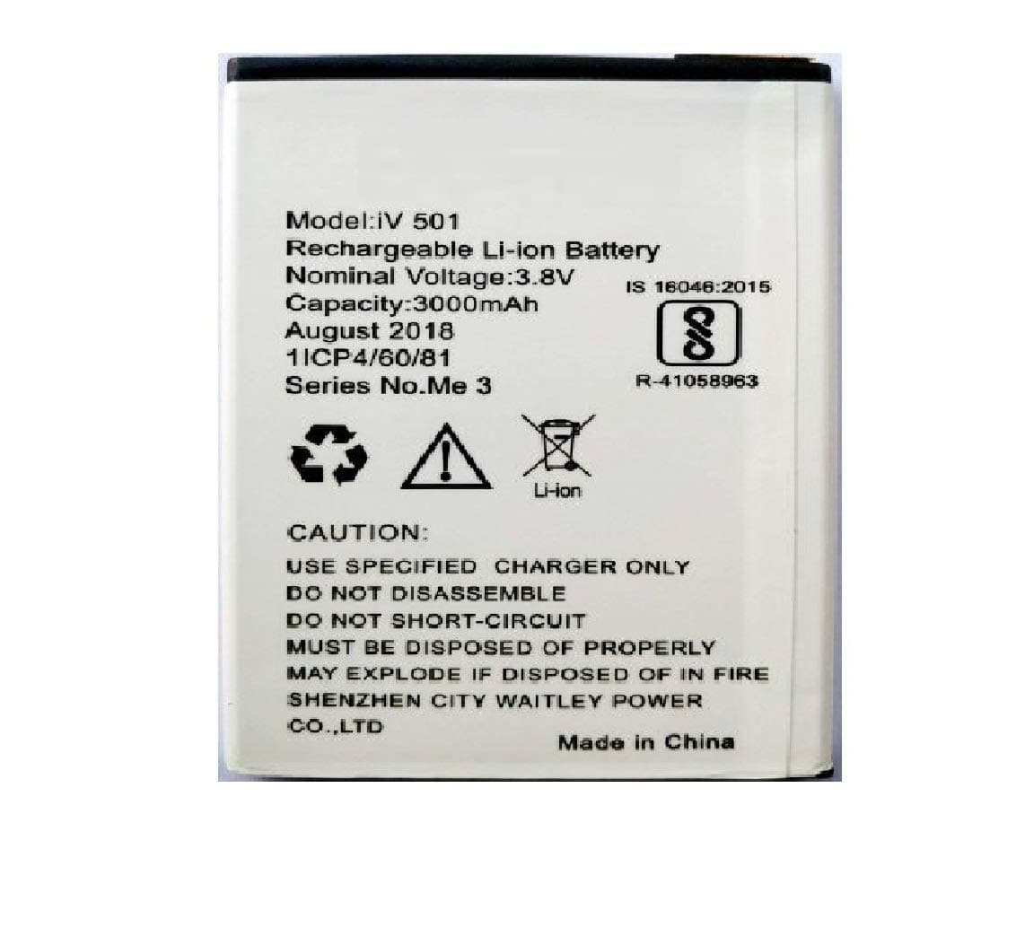 Screencart Replacement High Backup Mobile Battery for Ivoomi iv 501