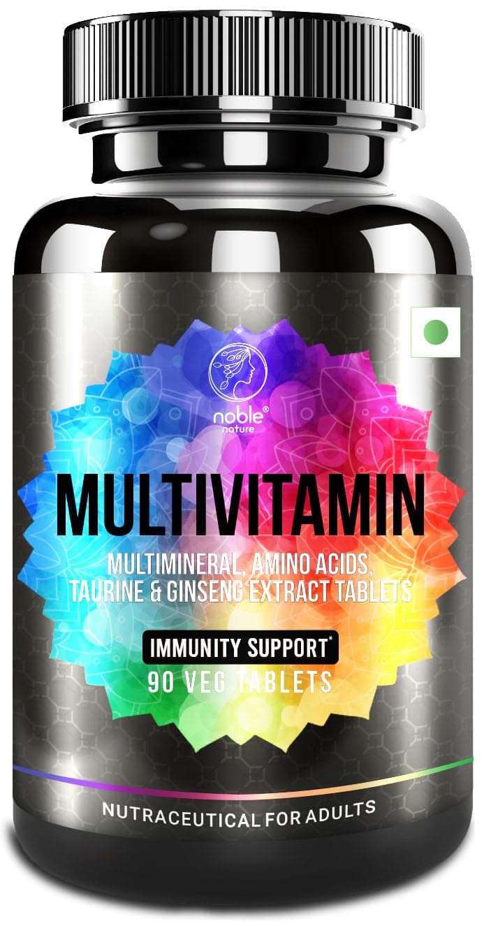 Multivitamin for Men and Women, 90 Multivitamin Multimineral Tablets, with Zinc, Vitamin C, Vitamin D3, Multiminerals and Ginseng Extract, Enhances Energy, Stamina & Immunity