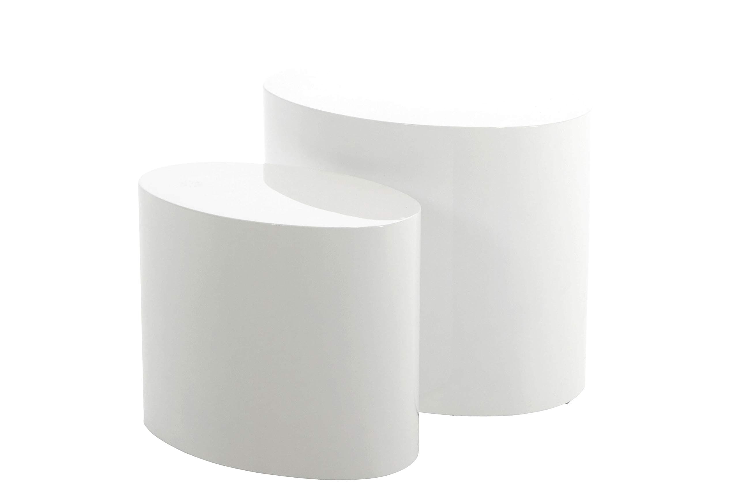 AC Design FurnitureCoffee Table Set, White,33 x 48 x 40 cm