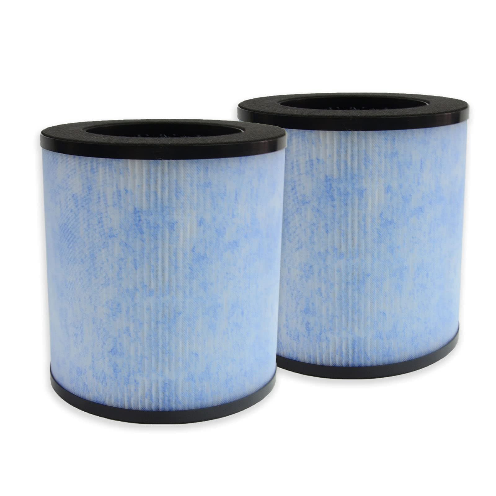 PUREBURG Replacement Filter Compatible with Kokofit & Elechomes P1800 Air Purifier, 2-Pack H13 4-Stage Filtration Activated Carbon 2-IN-1