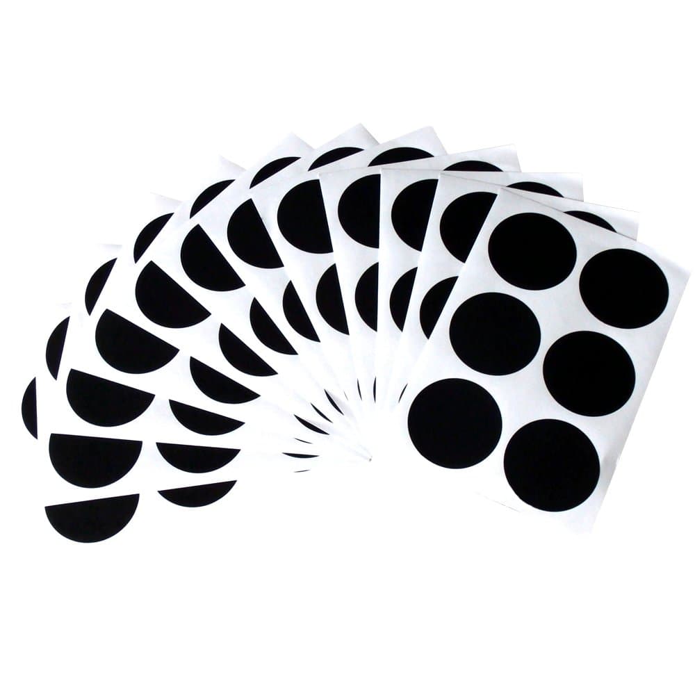 Chalkzies Removable Chalkboard Labels • 2 Inch Circles • 72-Pack • Perfect Size for Regular Mouth Canning Jar Lids