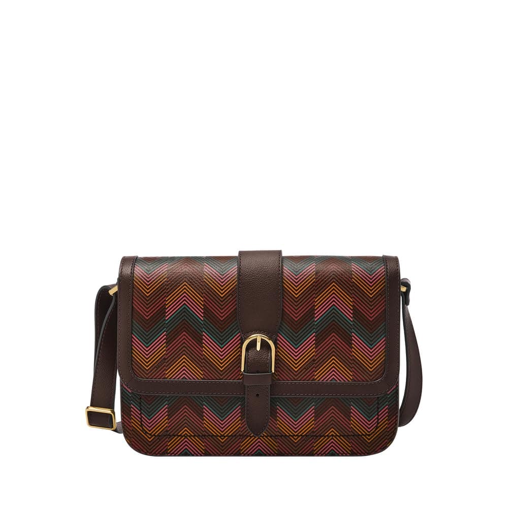 FossilWomen Zoey Crossbody Bag, Brown, Medium