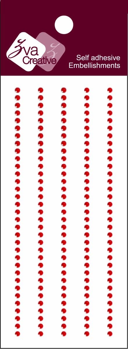 Zva Creative CRW-03CB-108 Crystal Sticker, Red Strips