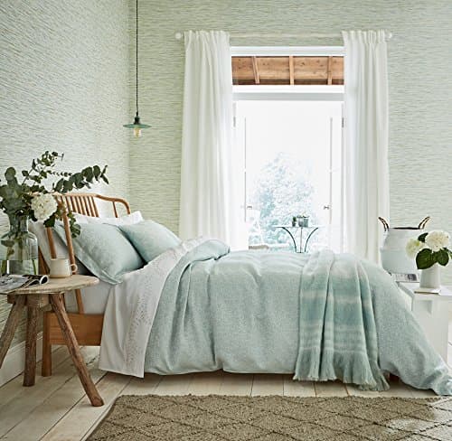 Sanderson MANDERLEY Duvet Cover, SUPERKING, Linen, Mint, Super-King