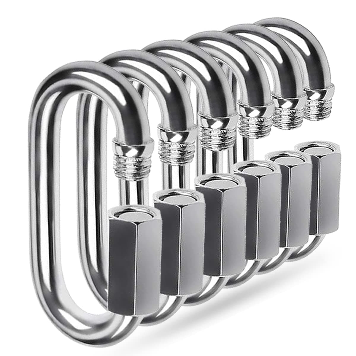 Quick Link, Ekunbuy 304 Stainless Steel Heavy Duty Clips Chain Connector Repair Link Buckle for Swing Outdoor Camping