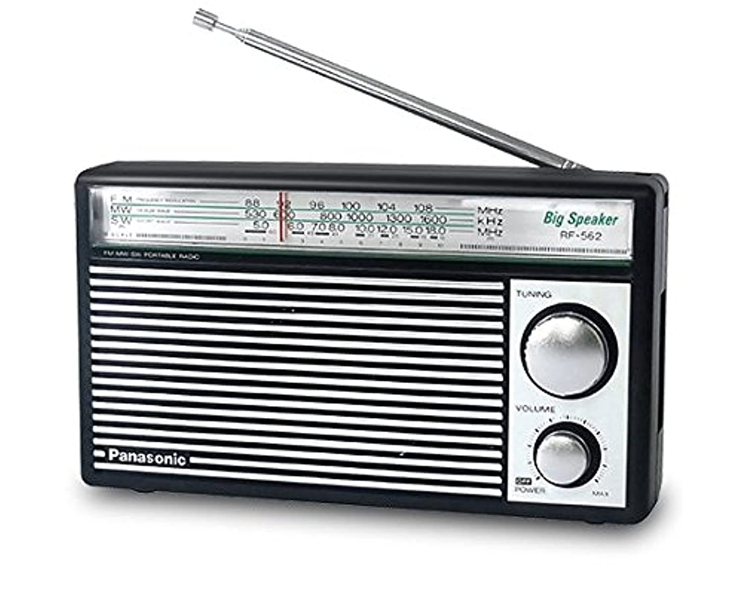 PANASONIC RF-562D AM FM SW Short Wave Transistor Radio - Retro Design (Battery Powered)