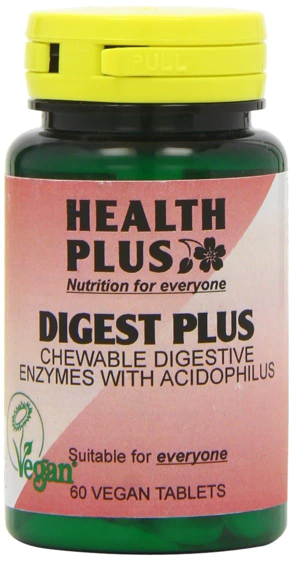 Digest Plus Digestive Enzyme Supplement - 60 Chewable Tablets