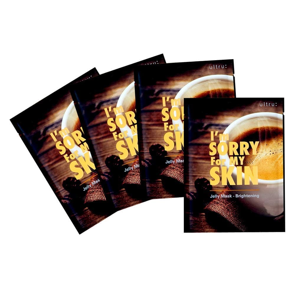 I'm Sorry for My Skin Jelly Mask - Brightening, 33ml, Pack of 4